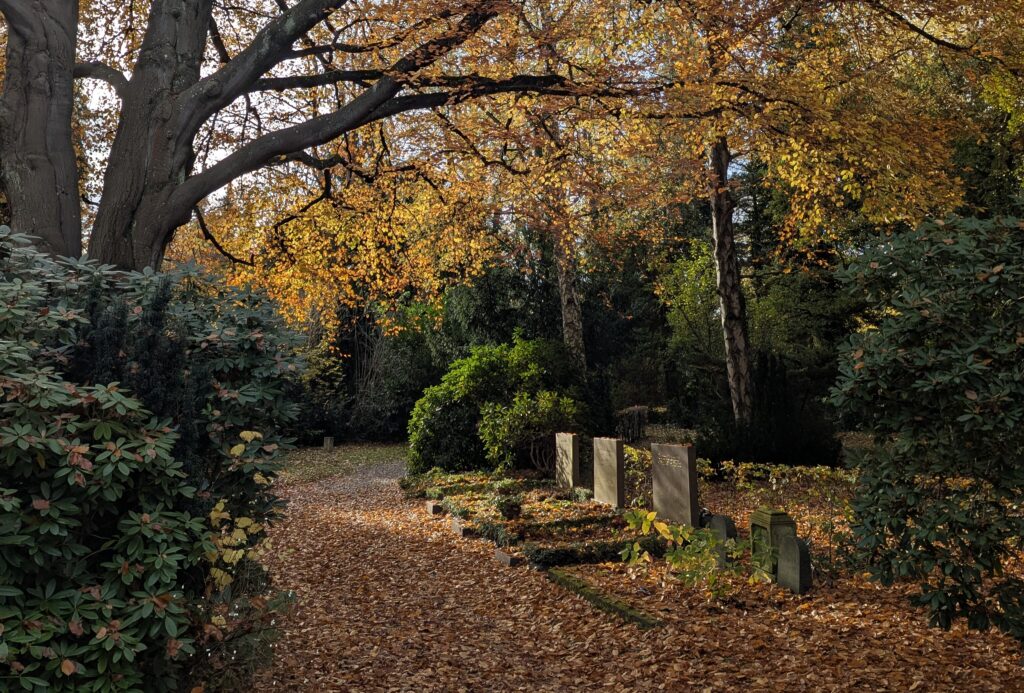 Südfriedhof Kiel im Herbst